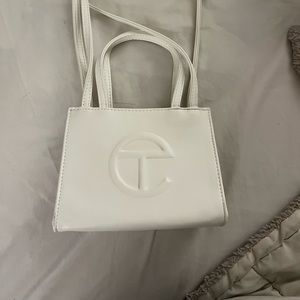 Small White Telfar (Used only one time!)